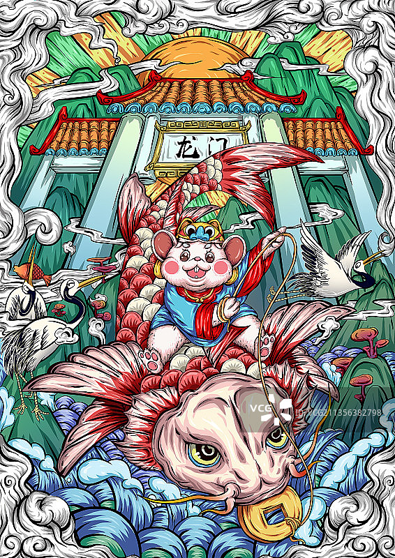 国潮插画图片素材