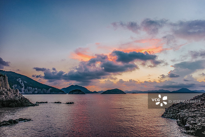 宁波象山花岙岛日出海景图片素材
