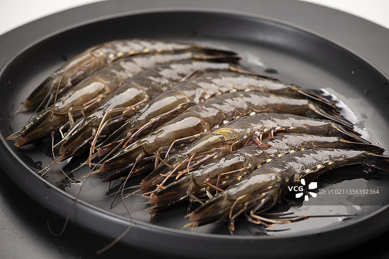 生鲜黑虎虾图片素材