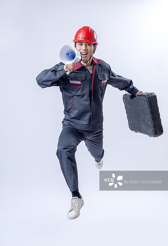 快乐的修理工图片素材