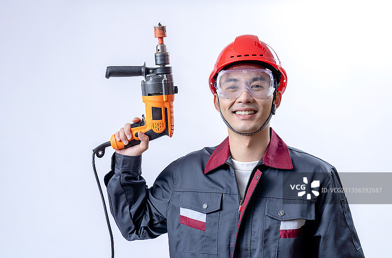 快乐的修理工图片素材