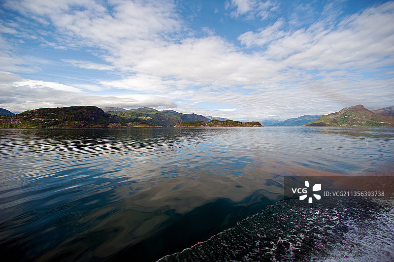 挪威诺海姆松的湖泊风光图片素材