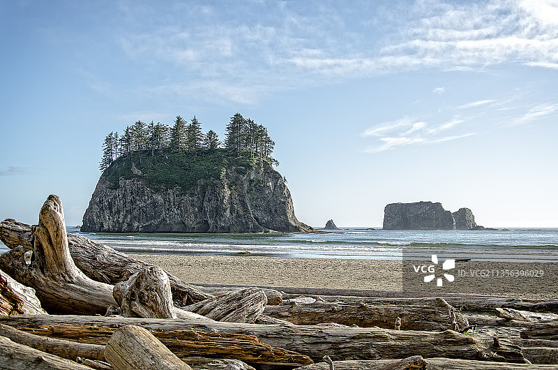 华盛顿州克拉拉姆县海景图片素材