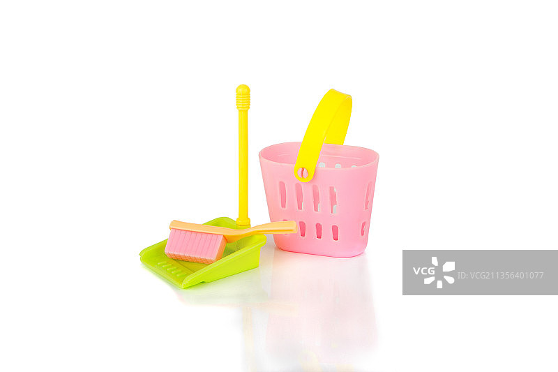 清洁设备特写，白色背景图片素材