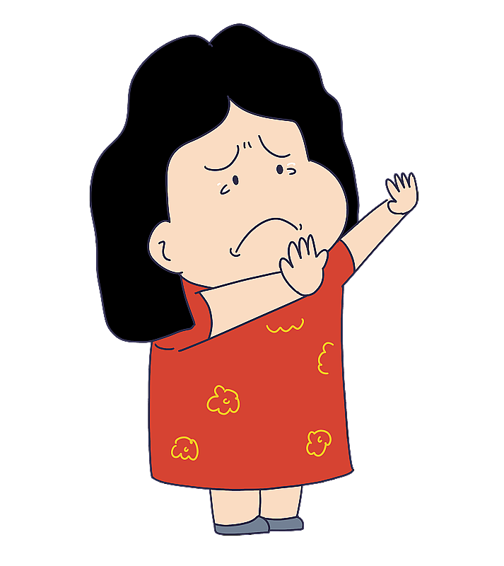 元素：伸手拒绝的女性图片素材