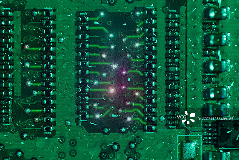 电路板特写图片素材