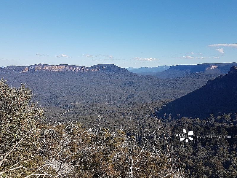 蓝山国家公园的壮丽山景，新南威尔士州，澳大利亚图片素材