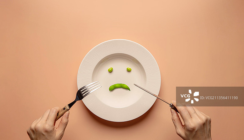 健康护理概念：饮食或厌食症，减肥图片素材