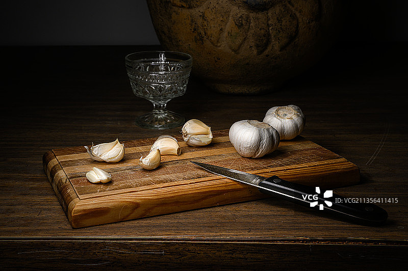 静物：大蒜瓣图片素材
