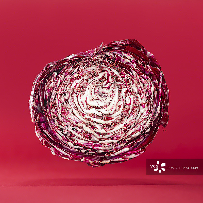 意大利巴里粉色卷心菜特写图片素材