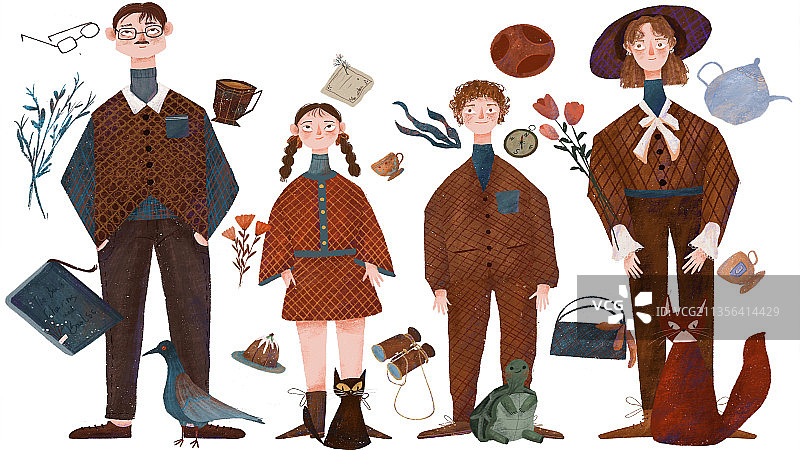 家庭套装图片素材