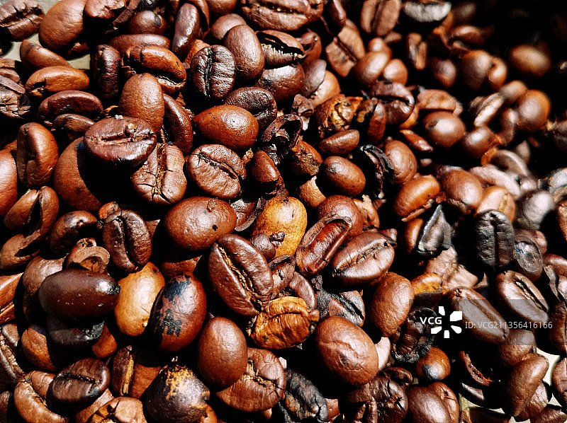 烘焙咖啡豆全画幅照片图片素材