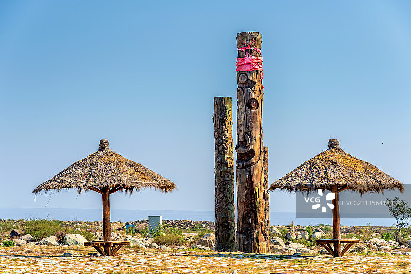 中国宁夏银川贺兰山岩画景区图片素材