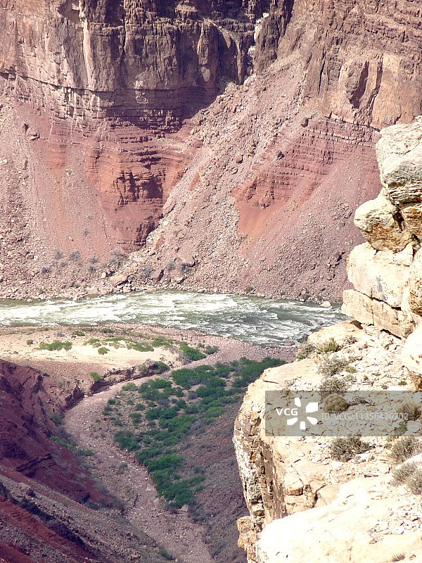 美国亚利桑那州大峡谷国家公园岩石山脉风光图片素材