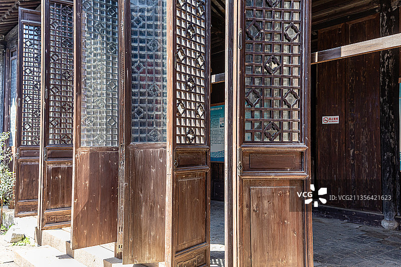 江苏苏州西山岛东村古村敬修堂图片素材