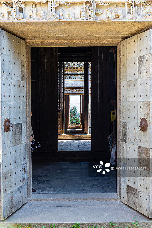 江苏苏州西山岛东村古村敬修堂图片素材