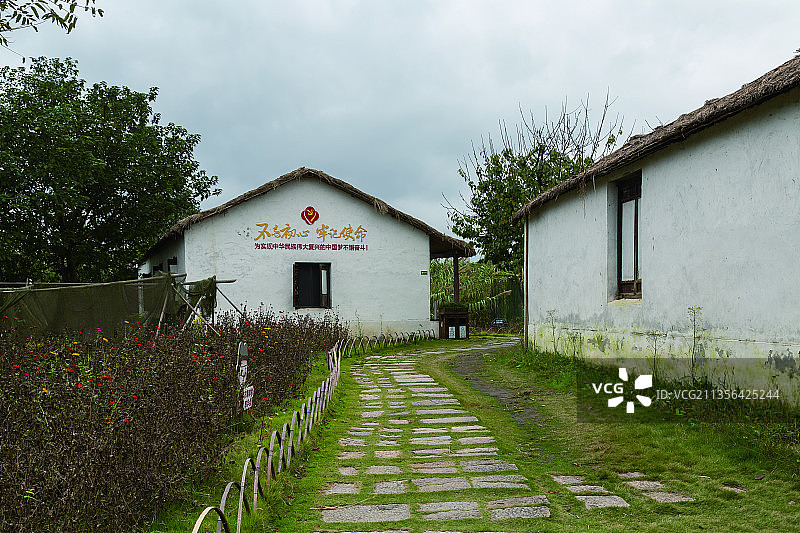 全国爱国主义教育基地：常熟沙家浜建筑景观图片素材