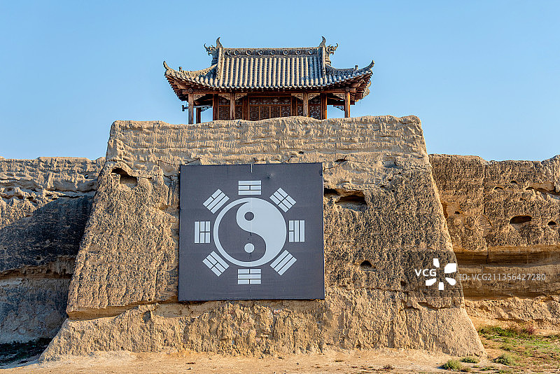 中国宁夏银川镇北堡西部影城明城清城图片素材