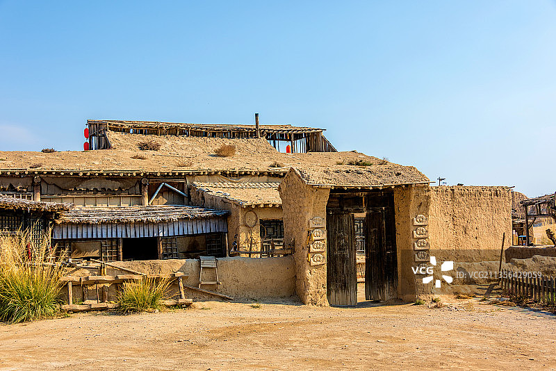 中国宁夏银川镇北堡西部影城明城图片素材