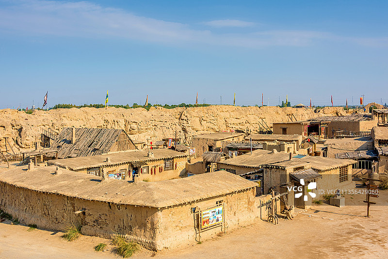 中国宁夏银川镇北堡西部影城明城图片素材