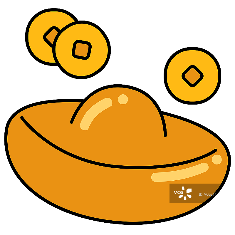 元宝钱币图片素材