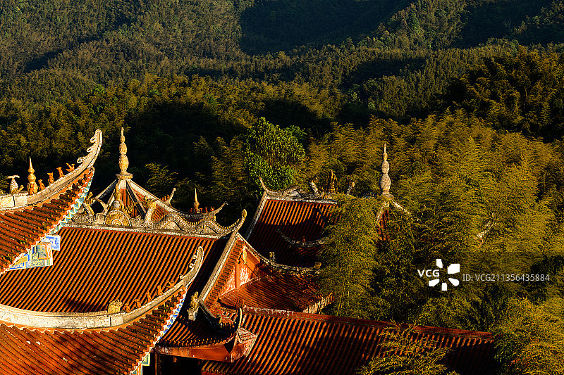 龙吟寺与蜀南竹海图片素材