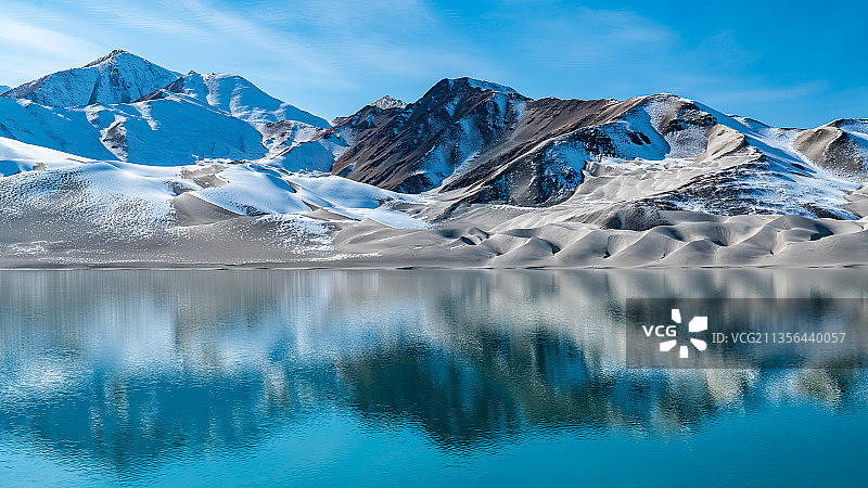 克州白沙湖图片素材