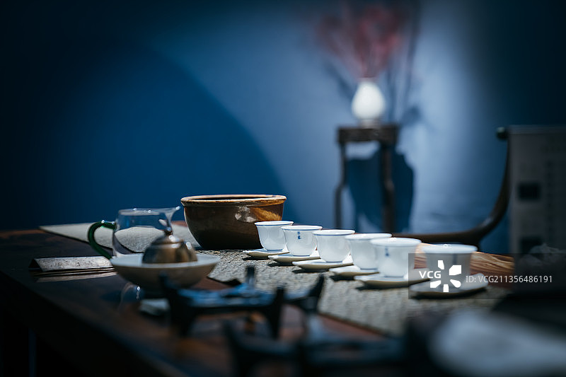 茶桌茶具图片素材