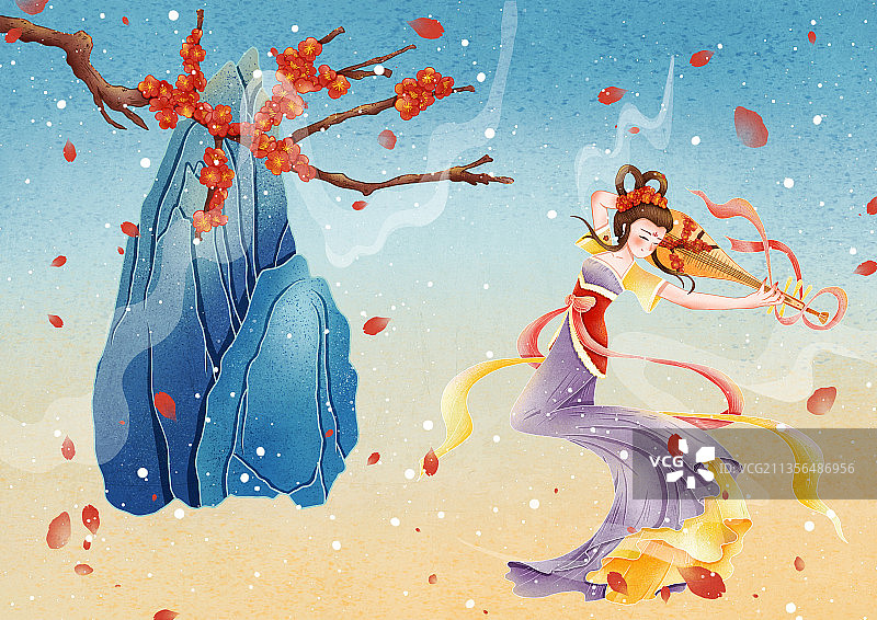 琵琶舞图片素材