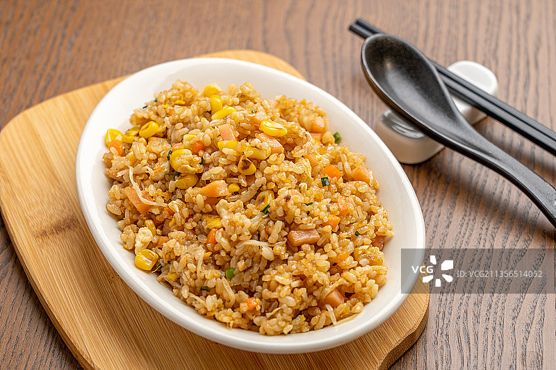 江苏省扬州市传统名菜扬州炒饭图片素材