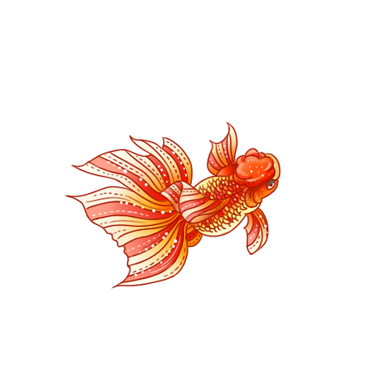 国潮古风插画鲤鱼锦鲤图片素材