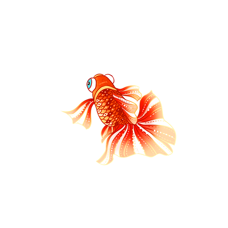 国潮古风插画鲤鱼锦鲤图片素材