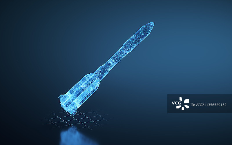 太空飞船火箭 3D渲染图片素材