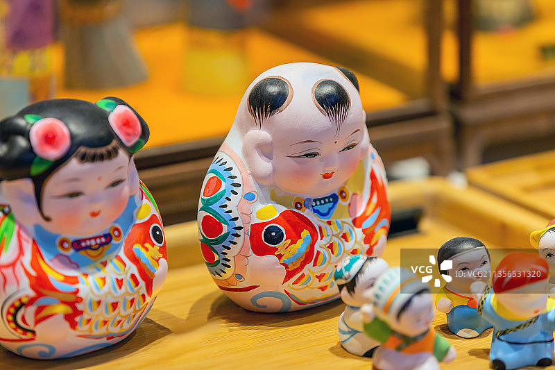 中国江苏省无锡市惠山古镇惠山泥人静物摄影图片素材