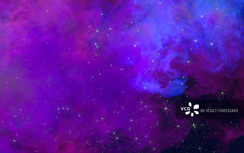 多彩的星云与烟雾背景 3D渲染图片素材