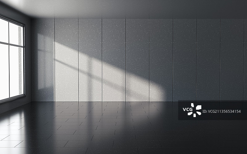 创意空房间场景 3D渲染图片素材