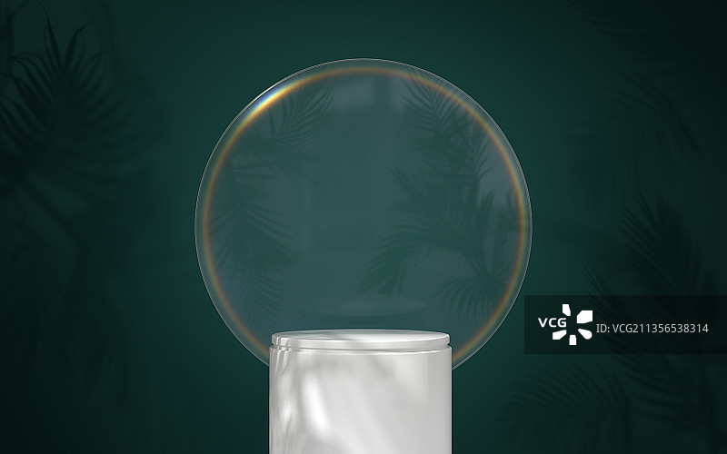 创意圆形展示台 3D渲染图片素材