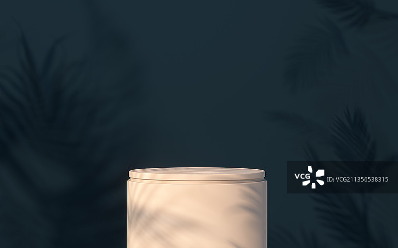 创意圆形展示台 3D渲染图片素材