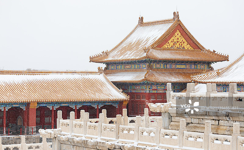 故宫 雪图片素材