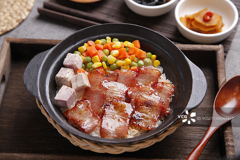 广式叉烧饭图片素材