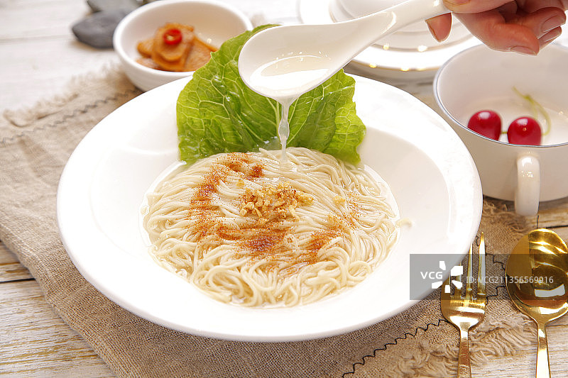 广式竹升面图片素材