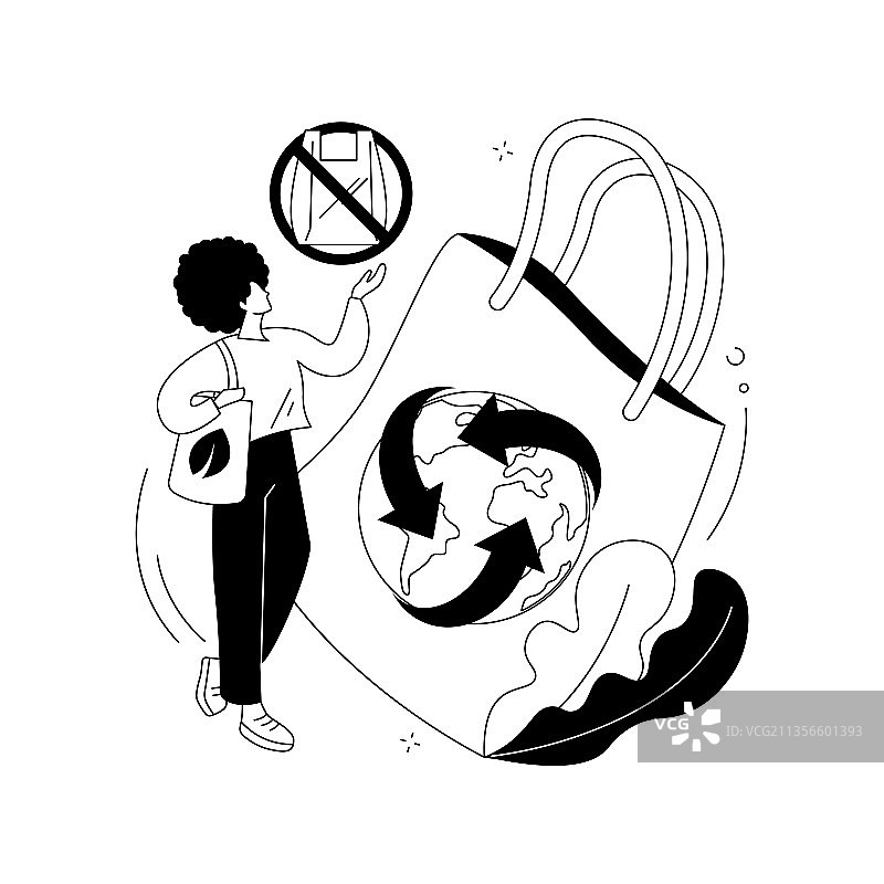 零浪费技术抽象概念图片素材