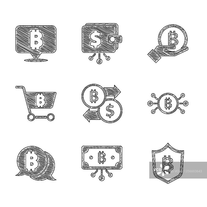 带电路的加密货币交易所比特币图片素材