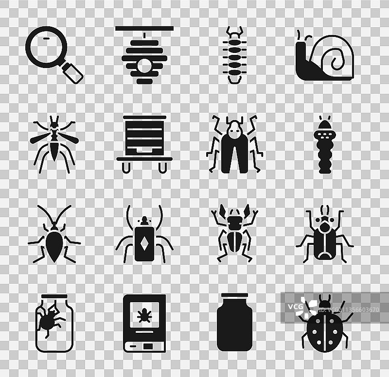 螨虫甲虫幼虫蜈蚣昆虫图片素材