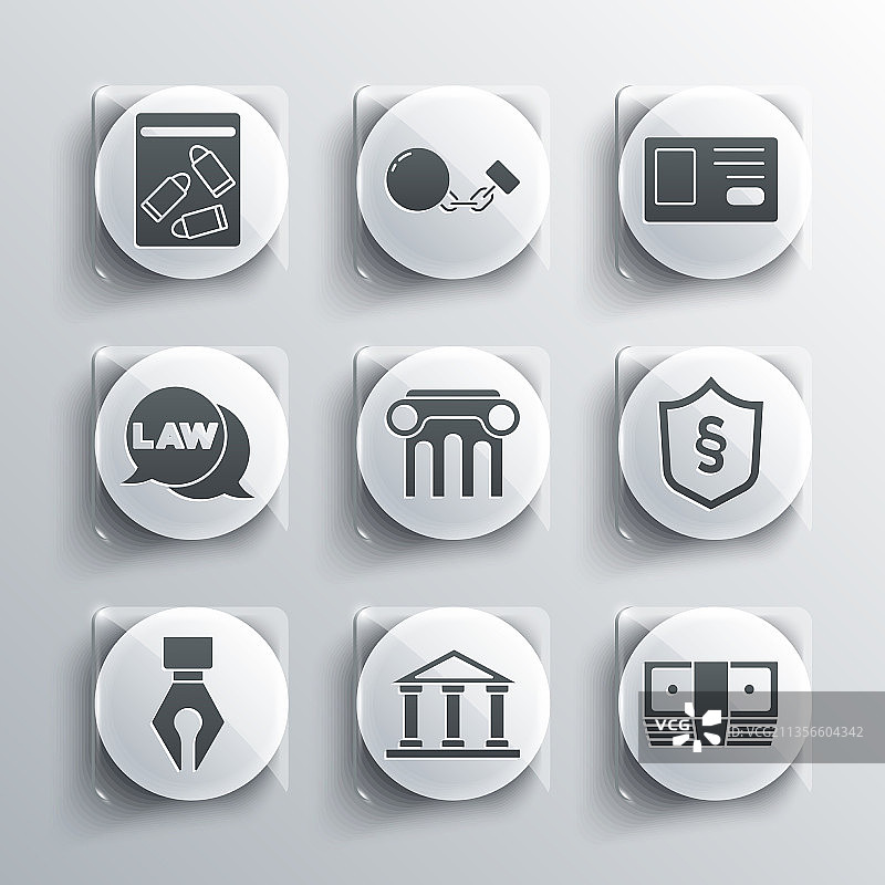 法院大楼、贿赂金钱现金正义合集图片素材