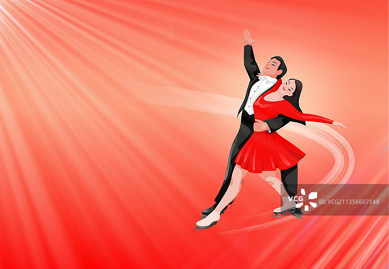 花样滑冰双人图片素材