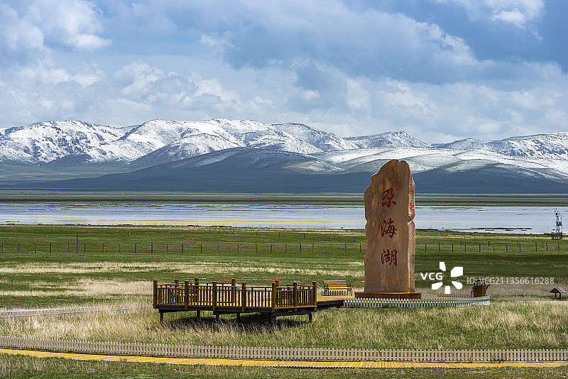 尕海湖风光图片素材