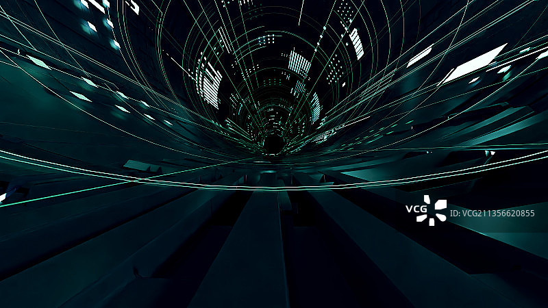 虚拟世界,未来空间,飞行跑道,隧道,宇宙飞船内部,穿越,时空图片素材