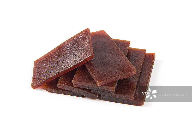 白底上的零食山楂片图片素材