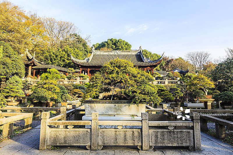 江苏苏州虎丘万景山庄秋天图片素材
